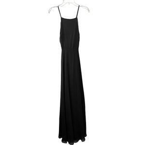 Lulus Maxi Dress S Mythical Kind of Love Black Prom Bridesmaid Formal Evening
